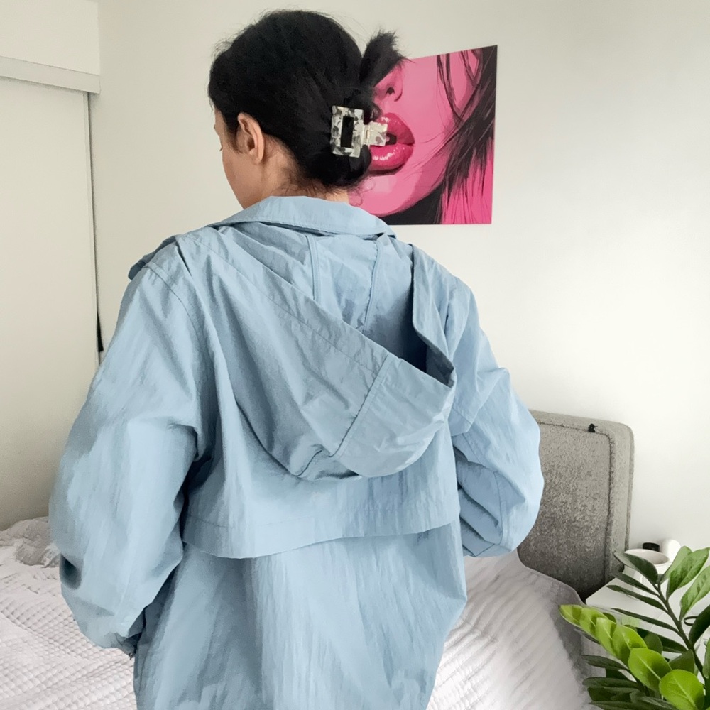 Light Blue Women's Jacket - Picture 3 of 5